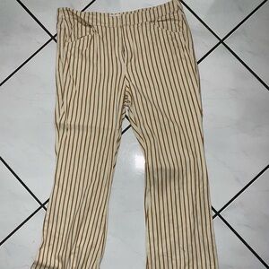 Anthropologie wide leg stripped pants